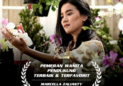 Marcella Zalianty Raih Piala Pemeran Wanita Pendukung Terbaik IMAA 2021