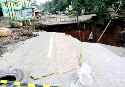 Akibat Longsor, Jalan Lintas  Sumatera-Tanjung Enim-Baturajara Terputus