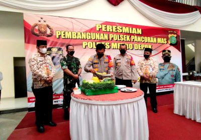 Kapolres Depok Resmikan Bangunan Baru Polsek Pancoran Mas