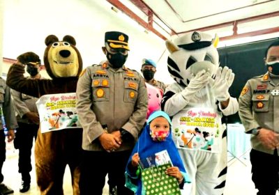 200 Siswa TK di Probolinggo Dihibur Sebelum Disuntik Covid-19