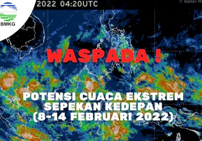 BMKG: Waspada Cuaca Ekstrem Sepekan Kedepan di Wilayah Indonesia