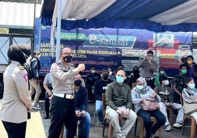 Dirlantas Polda Metro Cek Jaringan Bermasalah  Samsat Jakarta Timur