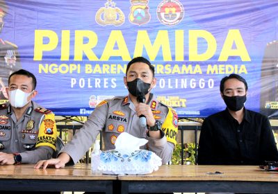 Jalin Silaturahmi Kapolres Probolinggo “Ngopi” Bareng Media