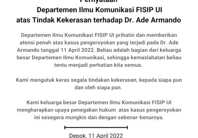 Kronologi Penyerangan, Pengeroyokan dan Pemukulan Ade Armando