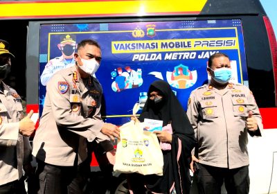 Silaturahmi Kamtibmas Ditbinmas PMJ  Laksanakan Vaksinasi di Masjid Jami Al-Alam Jakut