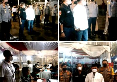 Kapolda Metro Kunjungi Vaksinasi Malam di  Masjid Istiqlal