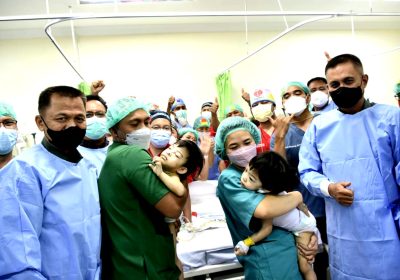 Keluarga Besar TNI AD Bersyukur Pemisahan Kembar Siam Joana dan Jovalin Berjalan Lancar