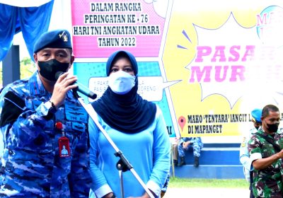 Masyarakat Mapanget Bersyukur, Lanud Sam Ratulangi Gelar Pasar Murah