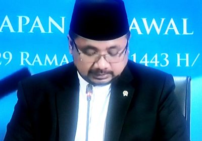 Pemerintah Tetapkan Idhul Fitri 1443 H Jatuh pada Senin  2 Mei 2022