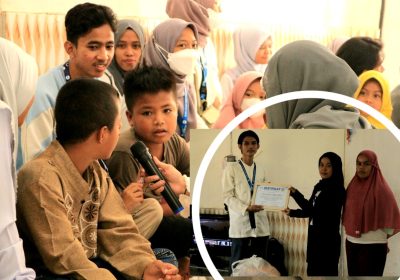 Komunitas Senyum Anak Nusantara Padang Gelar Kegiatan Ekspedisi di Panti Asuhan Ridho Rahmat