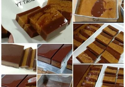 Puding Lumut Gula Merah Lapis Chocolatos