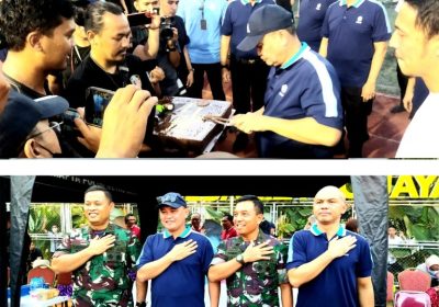 Pangdam Jaya  dan FWP Beri Kejutan Kapolda Metro di HUT Ke 76 Bhayangkara