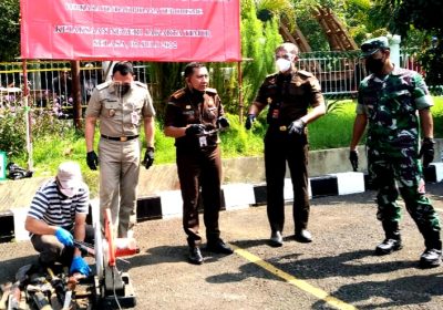 Dandim 0505/JT Ikut Musnahkan Barang Bukti di Kajari Jaktim