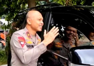 Viral, Brigjen Hendro Pendowo Pergoki Anak Buahnya Tertidur di Mobil, Dia pun Bergaya Kocak
