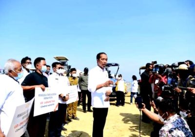 Presiden Joko Widodo Resmikan Lumbung Pangan Berbasis Mangga di Gresik