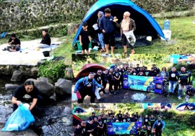 PGTT Turing Lagi Sambil Bersihkan Lingkungan dan Aliran Sungai Cibodas