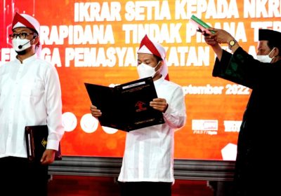 Narapidana Terorisme Ucapkan Ikrar Setia NKRI di Cibinong