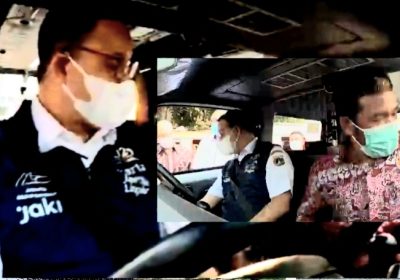 Anies Baswedan Setir Mikrotrans (Jaklingko) AC Sambil Ngobrol dengan Penumpang