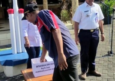 ASN Kecamatan Kepulauan Seribu Selatan Urunan Bantu Korban Gempa Bumi di Cianjur