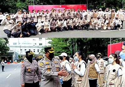 Tim Trauma Healing Polwan PMJ Dikerahkan ke Posko Gempa Bumi Cianjur