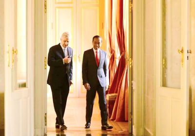 President Jokowi Welcomed by the King of Belgium at Laeken Palace