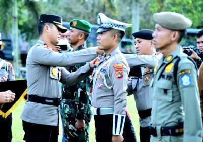 Kapolres dan Bupati Bangka Pimpin Apel Gelar Pasukan Operasi Lilin Menumbing 2022