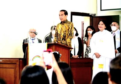 Kunjungi Gereja di Sekitar Kota Bogor Presiden Ucapkan Selamat Natal
