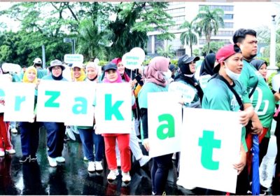 Syukuran HUT ke-22, Baznas Ajak Pengunjung CFD Berzakat