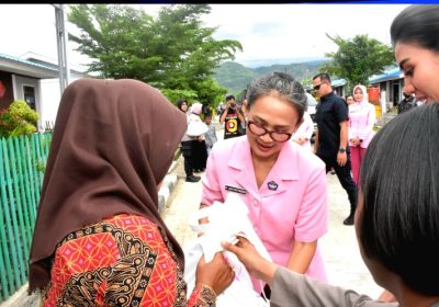 Kunjungan Istri Kapolri di Sulteng Tinjau Persiapan TK dan SD Kemala Bhayangkari