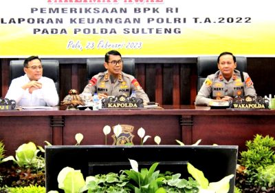 BPK RI Lakukan Pemeriksaan Laporan Keuangan TA 2022 Polda Sulteng