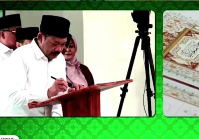 Tarhib Ramadhan Baznas, 1000 Amil, 1000 Muzaki dan 1000 Mustahik Menulis Al-Qur`an