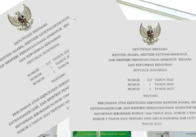 Pemerintah Terbitkan SKB Perubahan Libur Nasional dan Cuti Bersama 2023