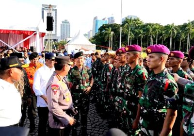 2.758 Prajurit TNI  Apel Operasi Ketupat 2023