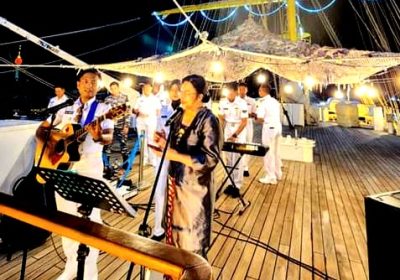 Tim Kesenian KRI Bima Suci, Berhasil Memukau Tamu Undangan Cocktail Party