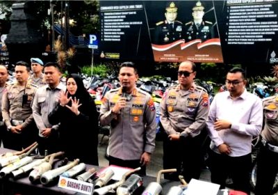 Polresta Malang Kota Jaring Ratusan Kendaraan Balap Liar