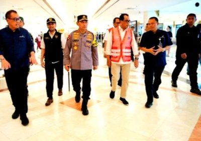Kapolri dan Menhub Cek Kondisi Pesawat Bandara Soetta