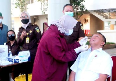 Usai Libur Idul Fitri Seluruh Pegawai Kejagung Swab Antigen