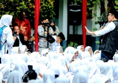 Gubernur Jabar Ridwan Kamil Beri Semangat Siswa dan Guru Temu Gubernur di Kabupaten Bogor