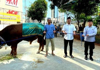 Polda Metro Sembelih Ribuan Hewan Kurban Usai shalat Idul Adha