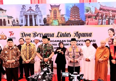 Kapolri dan Panglima Gelar Doa Lintas Agama Jelang HUT Bhayangkara ke-77