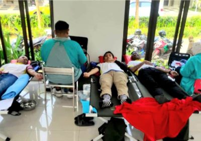 Peringati HUT RI, 120 Warga Perumahan Savia Kelurahan Ciater Serpong Donor Darah