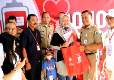 Wali Kota Jaksel Munjirin Buka Kegiatan Donor Darah PMI di Apartemen Kalibata City