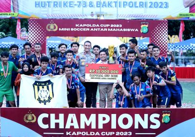 Kejuaraan Mini Soccer Kapolda Cup PMJ  antar Mahasiswa Resmi Ditutup