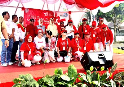 Raslinna Rasidin Rayakan Kemerdekaan HUT RI ke-78  Kesejumlah Titik di Tangerang Selatan