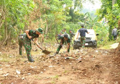 Luar Biasa, Satgas TMMD Kodim Depok Tetap Bekerja di Hari Libur