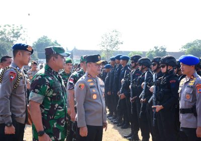 Ribuan Personel Ikut Apel Gelar Pasukan Kunjungan Wakil Presiden di Sulteng