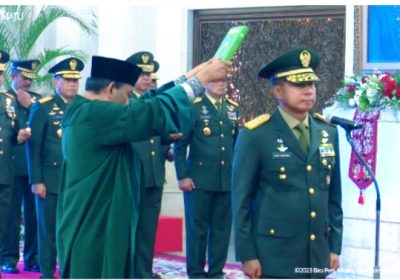 Presiden Jokowi Lantik Agus Subiyanto Jabat KSAD