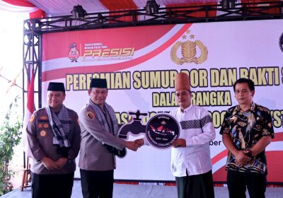 Bahagianya Warga Ciamis Peroleh Bantuan Sumur Bor danPaket Sembako dari Operasi NCS Polri