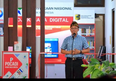Peluncuran Pojok Baca Digital Pemda Lombok Timur