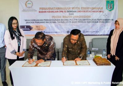 Unas Bersama Badan Keahlian DPR RI Gelar FGD dan Teken MoU
